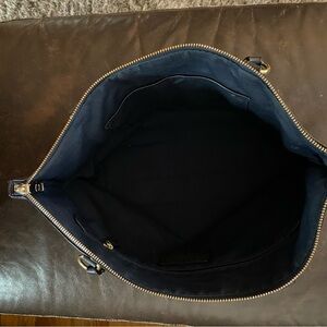 Coach Tote, Navy Blue, large sized